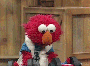 sesame street workout gif
