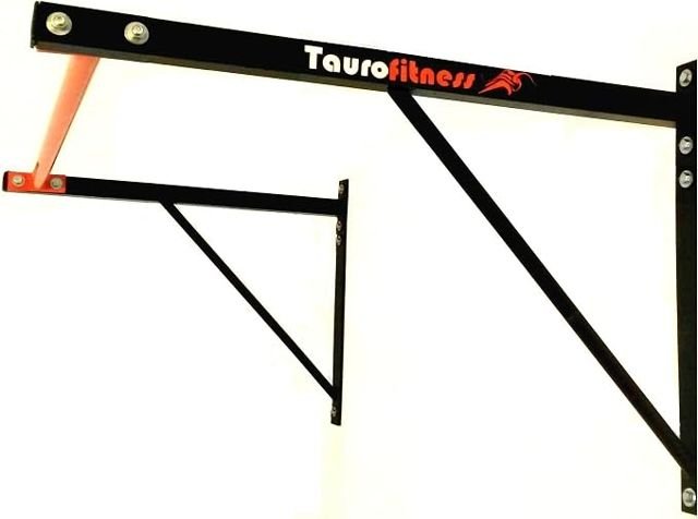 Orange Taurofitness pull-up bar, 1 m by 1 m, with eight mounting points